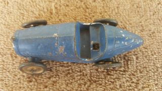 Tootsietoy 1920s /1930 ' s Rare 3 Inch 23 Blue OPEN WHEEL RACE Car 6