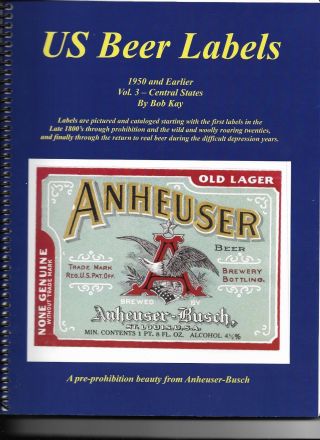 Us Beer Labels,  Vol 3 Central States - Book
