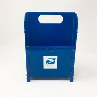 Usps Plastic Letter Holder Blue United States Postal Service Collectable Mail