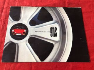 1966 1967 Porsche 911 S 911s Deluxe Dealer Sales Brochure - Oem