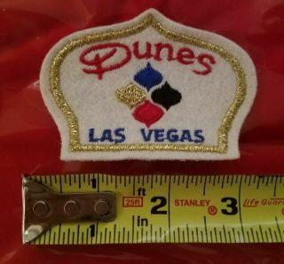 Rare Vintage Dunes Las Vegas Nevada Hotel Casino Patch Circa 1970 