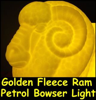 GOLDEN FLEECE RAM PETROL BOWSER PUMP GLOBE BAR MANCAVE GARARGENALIA OIL SIGN 2