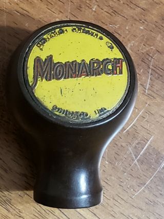 Vintage Monarch Beer Tap - Brewing Co Ball Tap Knob / Handle Chicago Il