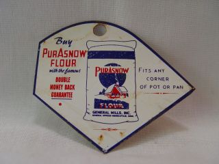 Buy Purasnow Flour Antique Advertising Metal Pot Or Pan Scraper Utensil Tool