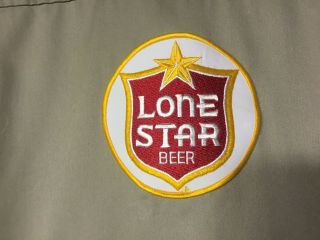 LONE STAR BEER DELIVERY GUY WORK SHIRT DICKIES LARGE  3
