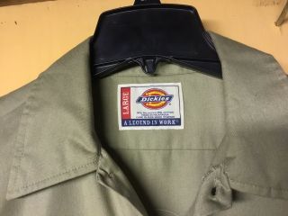 LONE STAR BEER DELIVERY GUY WORK SHIRT DICKIES LARGE  7