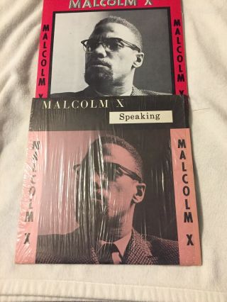 Malcolm X,  Message To The Grass Roots,  And Malcolm Speaking Two Lps,