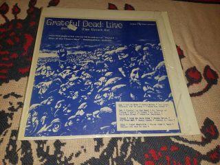 Grateful Dead - Live 2 Lp Rare Record No Tmoq Gatefold Shrink
