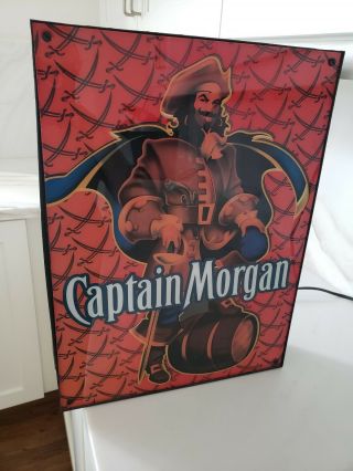 Captain Morgan Rum Bar Light 13 1/2 " X 18 1/2 " Great Man Cave Advertising