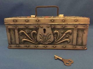 W.  Dunmore &son,  Ltd Jeweled Money Box,  1905,  With Key