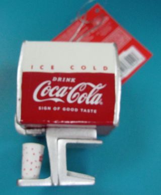 Kurt Adler Coca - Cola Christmas Ornament Dispenser 4