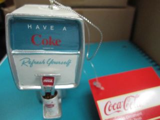 Kurt Adler Coca - Cola Christmas Ornament Dispenser 5