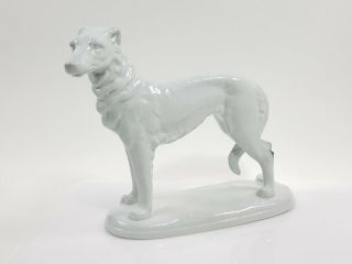 Vintage L.  &.  C.  Company Porcelain Dog Figurine Russian Wolfhound Borzoi 8890 7 "