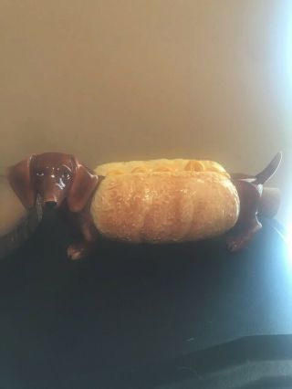 Hot Diggity 16546 Hot Dog Westland Wiener Dachshund Dog Ceramic Piggy Bank
