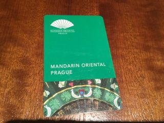 Mandarin Oriental Prague Hotel Key Card