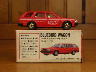 TOMY Tomica 34 NISSAN BLUEBIRD WAGON,  Made in Japan vintage pocket car Rare 3
