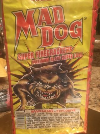 Firecracker Brick Label Mad Dog 80/16
