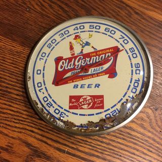 Vintage Antique 6” Old German Beer Thermometer