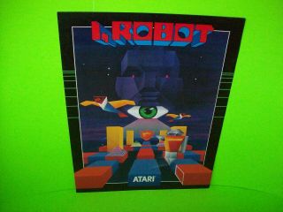 I Robot Arcade Flyer Atari Video Game Promo Sheet 1984 Space Age Art