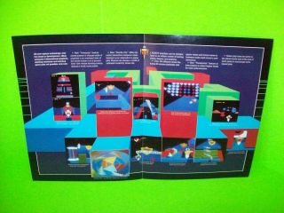 I Robot Arcade FLYER Atari Video Game Promo Sheet 1984 Space Age Art 2
