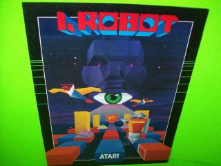 I Robot Arcade FLYER Atari Video Game Promo Sheet 1984 Space Age Art 4