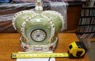 Vintage Crown Royal Ceramic Clock Rare And Estate L@@k