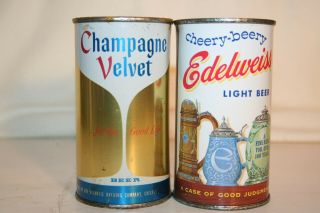 Champagne Velvet & Edelweiss Beer 12 Oz Flat Tops - Chicago,  Illinois