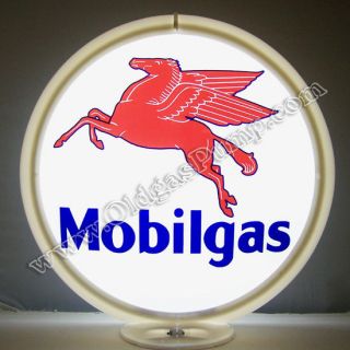 Mobilgas Gasoline & Mobil Oil Gas Pump Globe S&h G - 148
