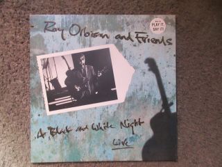 Roy Orbison And Friends " A Black And White Night Live " 1989 Nm/ex - Promo Oop Lp