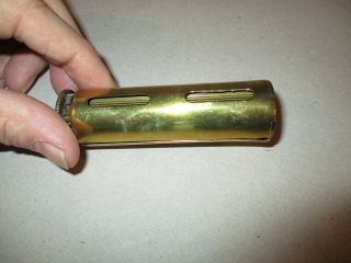 rare WW2 german trench art brass cigarette roller? with skull piece 2