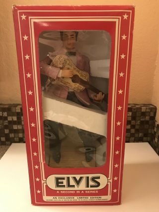 Vintage 1977 Yours Elvis ‘55 Large Decanter Music Box Box Elvis Presley 3
