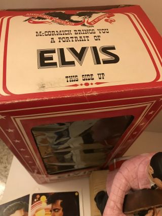 Vintage 1977 Yours Elvis ‘55 Large Decanter Music Box Box Elvis Presley 8