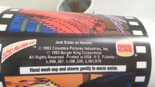 Set of 3 Burger King LAST ACTION HERO Jack Slater,  Danny Whiskers Cups 4