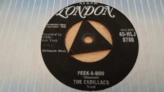 The Cadillacs Peek - A - Boo Uk 1961 London Hlj 8786 Vg,