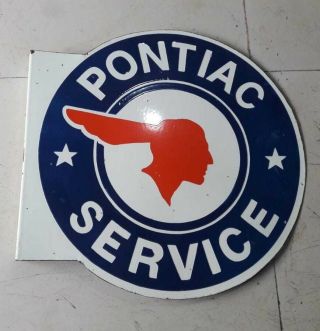 Porcelain Pontiac Authorized Service 24 