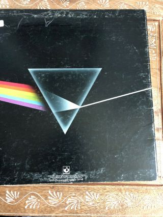 1973 Dark Side Of The Moon Pink Floyd Vinyl LP Gramophone Company 3