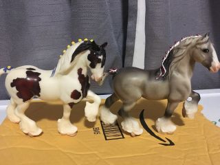 Breyer Horse Classic Shire Stallions Pinto Gray