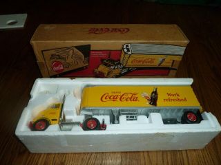Coca Cola Coke Ertl 1/25 Scale Tractor Trailer Semi Retro