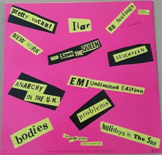 Sex Pistols Never Mind The Bollocks German Mis - spelling Issue Vinyl 2
