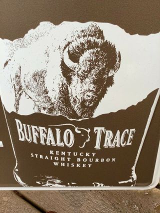 RARE Buffalo Trace Kentucky Bourbon Bar Pub Tin Wall Sign Support Local Wildlife 3