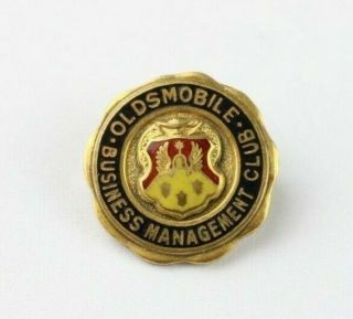 Gold Filled Oldsmobile Business Management Club Pinback - Great Shape