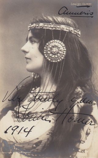 1914 Louise Homer - As " Amneris " In Verdi 