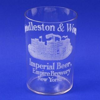 Beadleston Woerz Imperial Beer Pre - Pro Factory Etched Glass