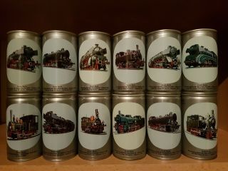 Becker Locomotives - Set Of 12 Beer Cans - Empty