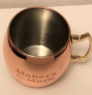 Set of 4 Makers Mark Mule Copper Plated Barware Mugs 3