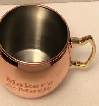 Set of 4 Makers Mark Mule Copper Plated Barware Mugs 4