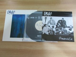 Ub40 - Promises And Lies 1993 Rare Korea Orig Vinyl Lp Insert 3 - Striped Emi