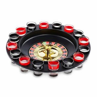 Shot Roulette Drinking Game 16 Shot Glasses Party Game Drinking Game By Paladone