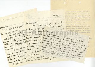 Archibald Clark Kerr - British Diplomat - Three Signed Letters To John Snyder