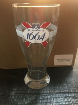 Kronenbourg 1664 Pilsner Glass German Craft Beer 7 " Tall Set Of 6